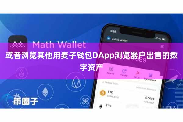或者浏览其他用麦子钱包DApp浏览器户出售的数字资产
