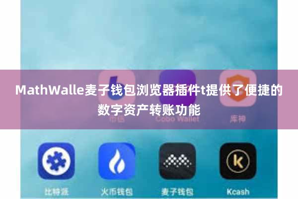MathWalle麦子钱包浏览器插件t提供了便捷的数字资产转账功能