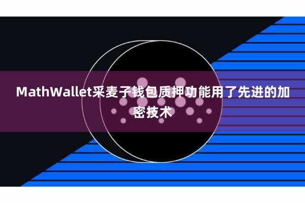 MathWallet采麦子钱包质押功能用了先进的加密技术